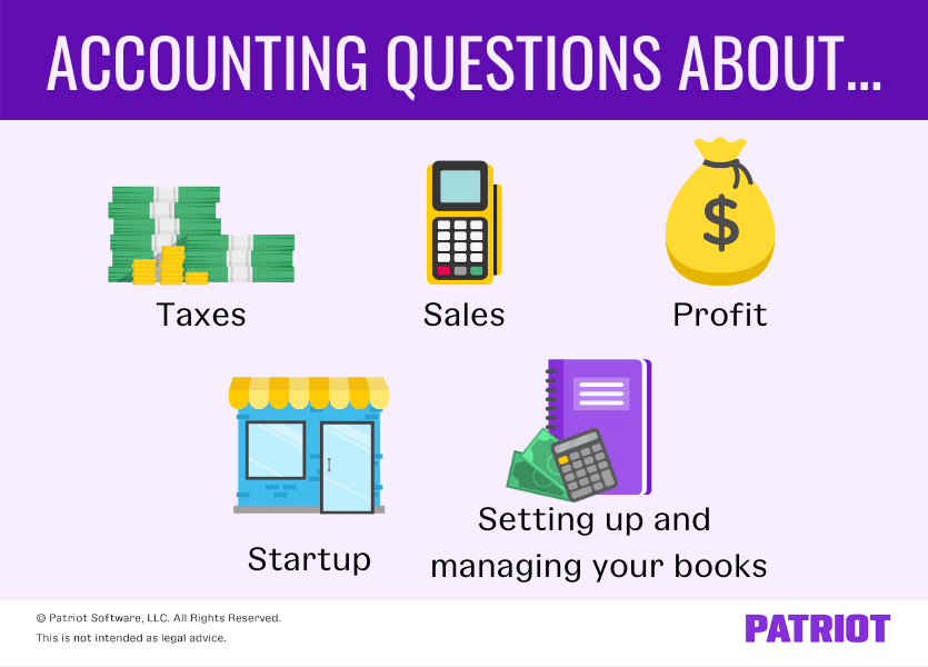 type of accounting questions to ask