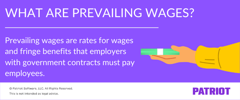 what are prevailing wages definition with illustration