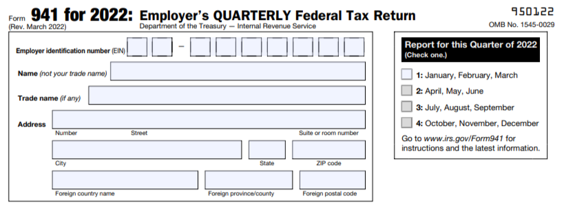 form 941 2022